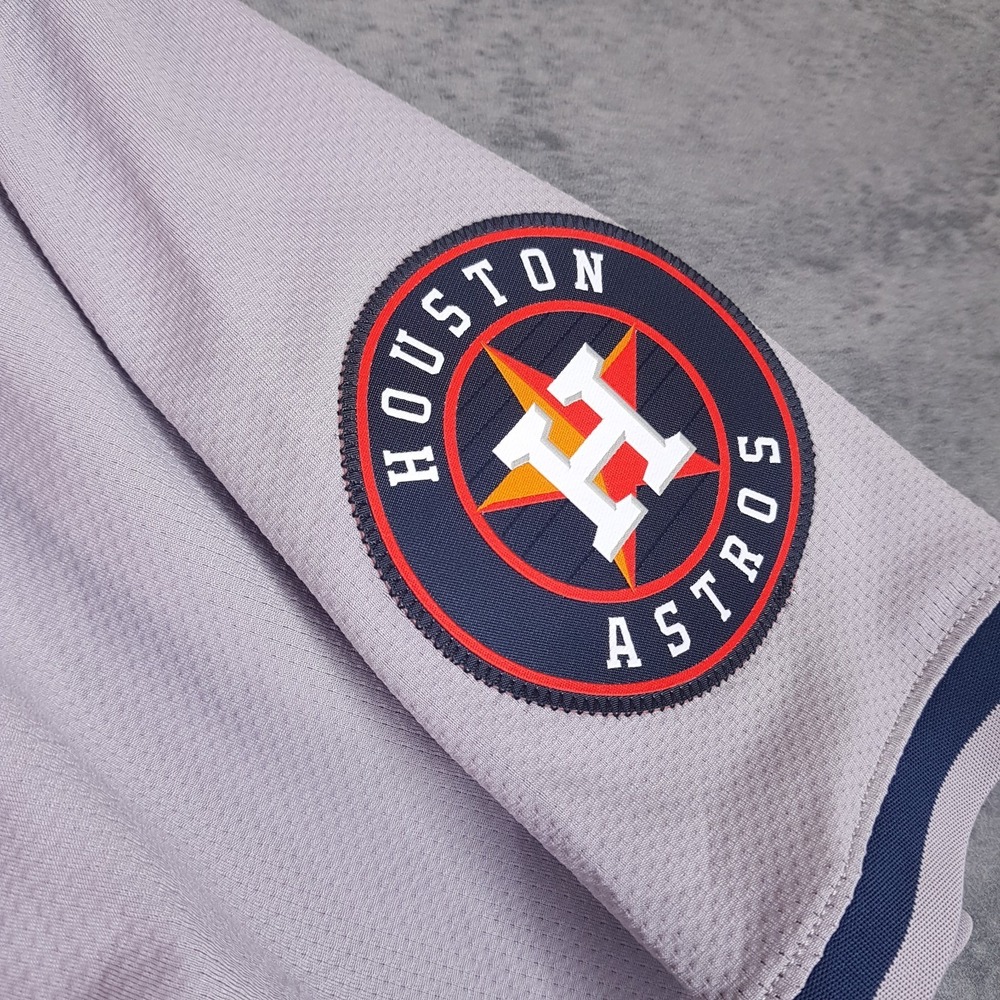 NIKE Authentic Houston Astros Vapor Elite Baseball Jersey Mens 40 MEDIUM Grey - Picture 6 of 10